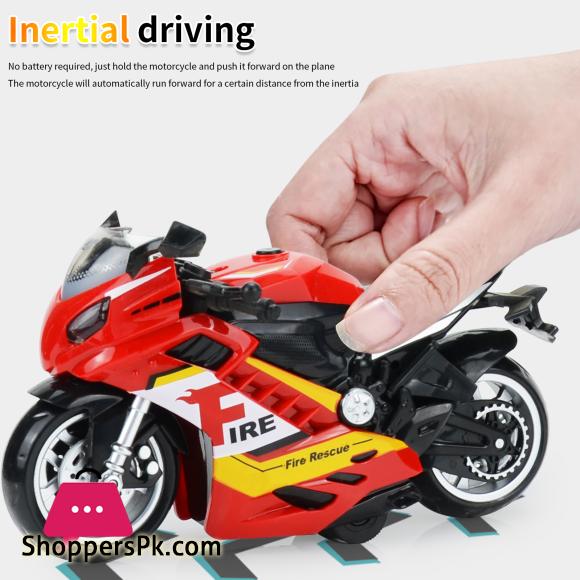 Toy Motorcycle - Press and Go Toy Car with Sound and Light Toy