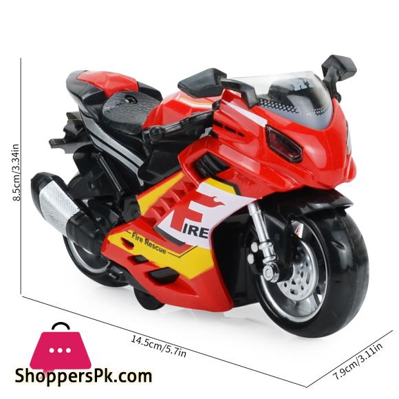 Toy Motorcycle - Press and Go Toy Car with Sound and Light Toy