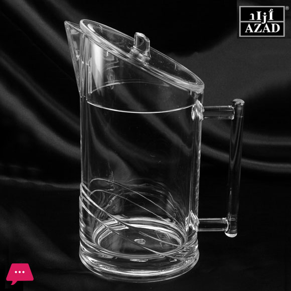 Azad Acrylic Cut Water Jug 1.1 Liter Saudia Made