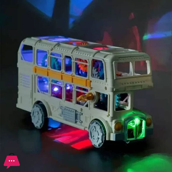 Battery Operated Toy Bus for Kids Electric Music Car