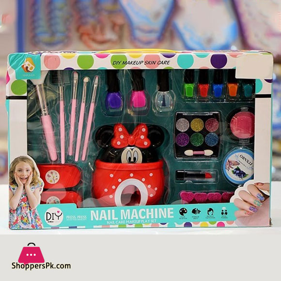 Childrens Cosmetics with Nail Stampe Minnie Mouse