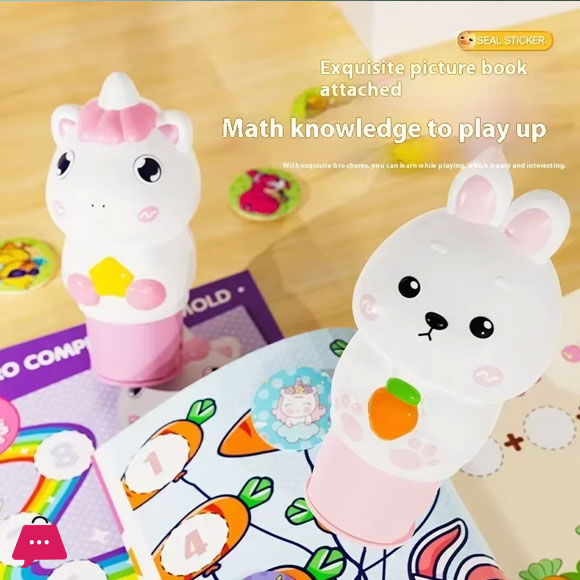 Childrens Seal Toy Magic Stamp Reward Boys And Girls Cartoon Sticker Book Traceless Waterproof Does Not Fade Focus