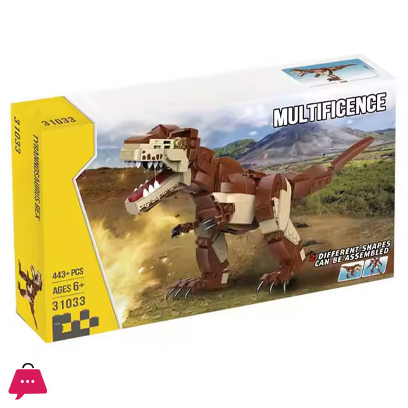 DIY Toy Building Block Sets MULTIFICENCE-TYRANNOSAURUS REX Dinosaur Newly Designed 443 Pcs