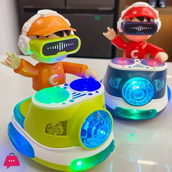 Electronic Interactive DJ Toy for Kids Musical Toys Cute Swing Dancing with Music LED Lights