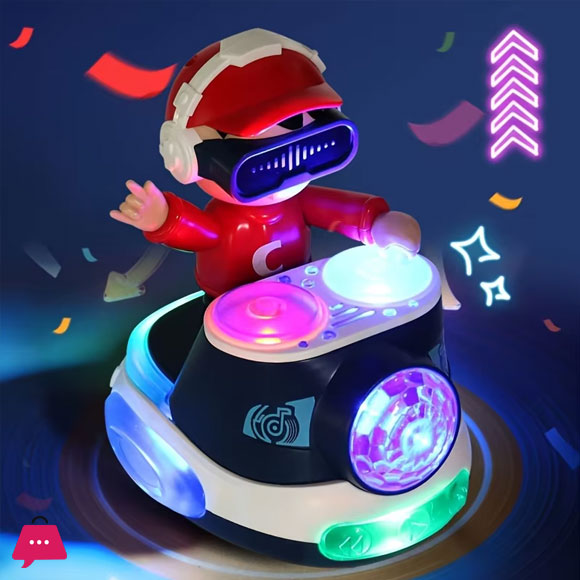 Electronic Interactive DJ Toy for Kids Musical Toys Cute Swing Dancing with Music LED Lights