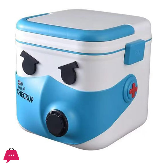 First Aid Kit Medicine Box 2 Layer Removable Tray First Aid Box