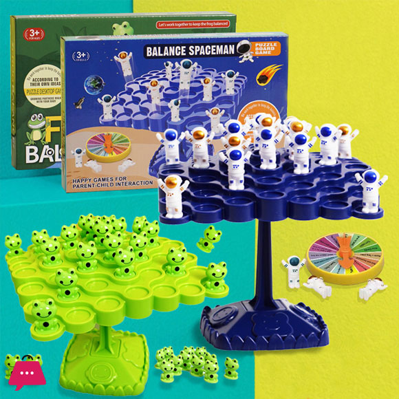 Frog Balance Tree Kids Balanced Board Game Parent-child Interactive Tabletop Game Montessori Math Toy