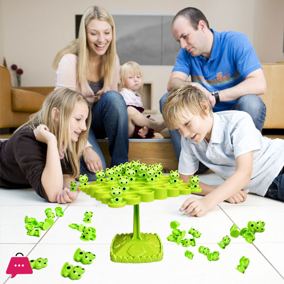 Frog Balance Tree Kids Balanced Board Game Parent-child Interactive Tabletop Game Montessori Math Toy