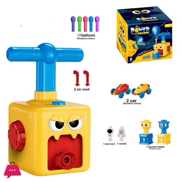 Funny Balloon Pump Kids Toys Balloon Powered Cars for Kids Gift