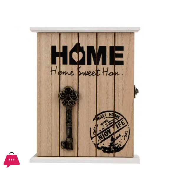 Wood Key Holder Key Box Decorative Key Holder 6 Hook