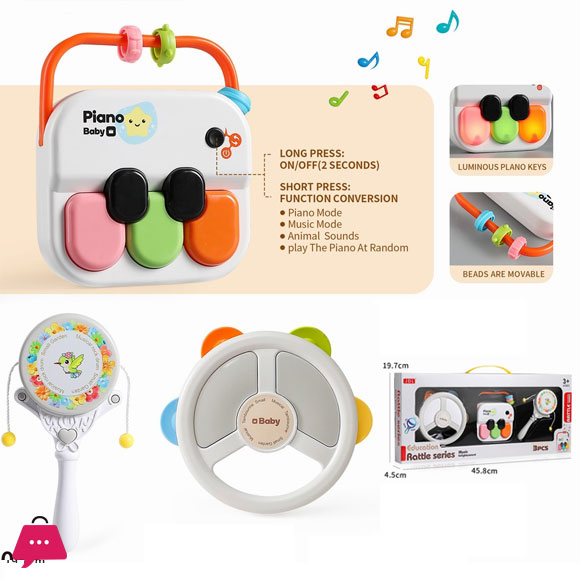 JDL Rattle Multifunctional Music - 8006B