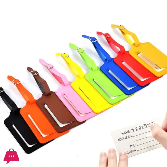 Luggage Tags PU Leather Boarding Label