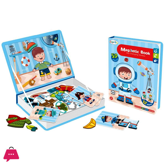 Magnetic Puzzle Book Education Learning Toys Boy and Girl