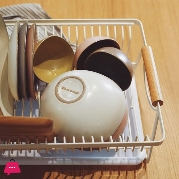 Metal Dish Drying Rack, Wrought Iron Plate Rack