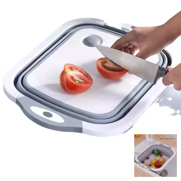 Multifunctional Cutting Board Folding Cutting Board and Simple Draining Basket