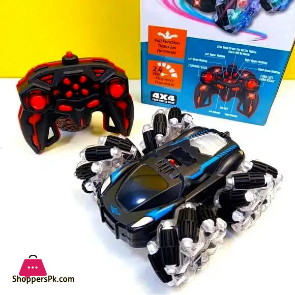 New Stunt Roll Drift RC Car Rechargable Remote Control Spinning Wheels Car With Lights Best Birthday Gifts