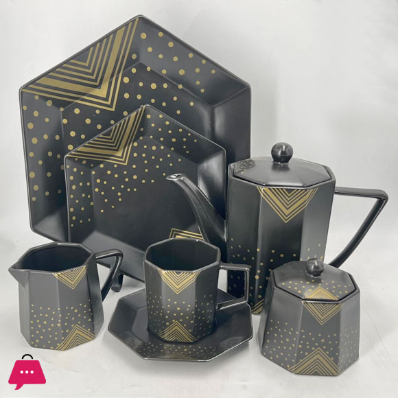 Oxford Hexagon Tea Set of 24 Piece