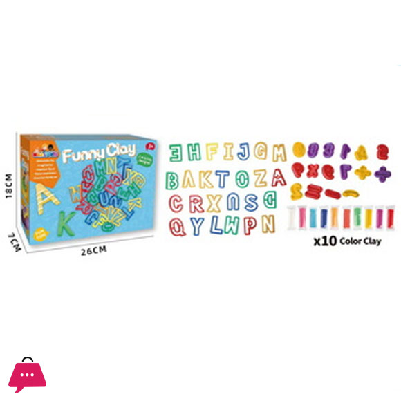 Plasticine Magical Alphabets & Number Intelligent Play Dough