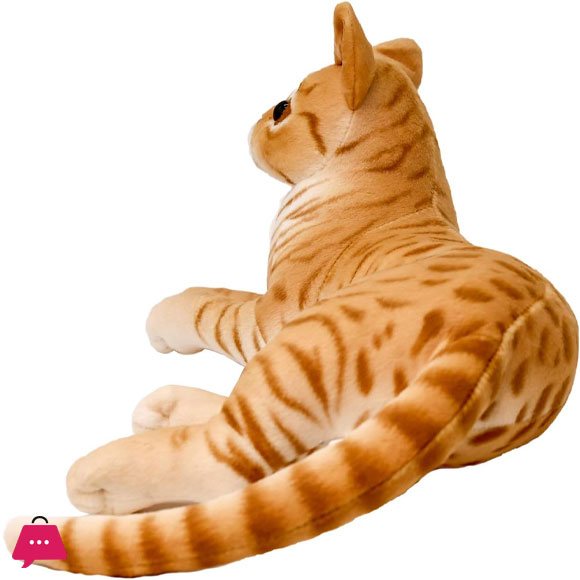 Plush Toys Stuffed Realistic Tabby Cats Gifts for Children 35CM