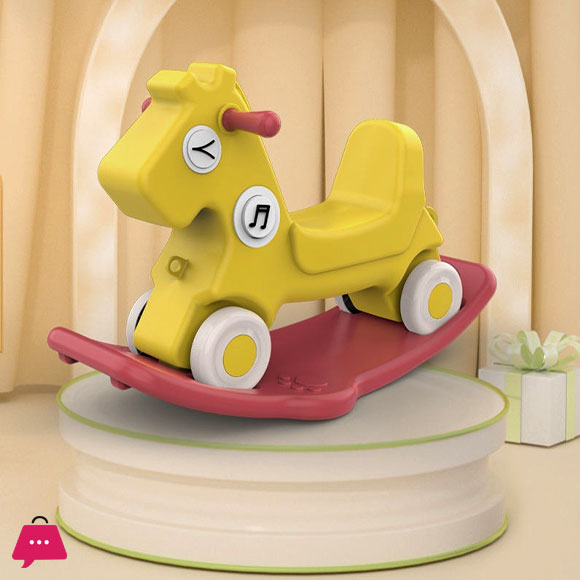 Rocking Horse 1-5 years old 2 in 1 Rocking Riding Horse