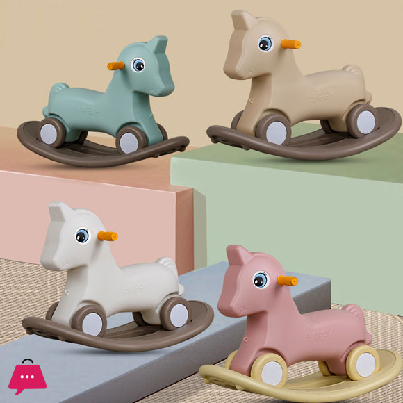 Rocking Horse Childrens Riding Baby Yo-Yo Car 2 in 1 Baby First Birthday Gift Rocking Horse