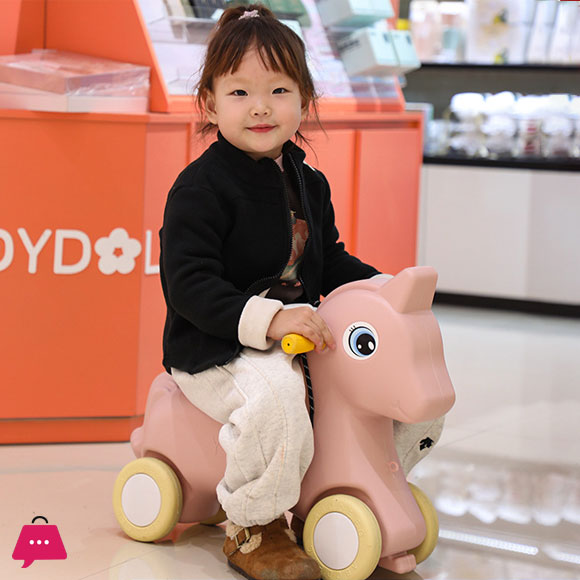 Rocking Horse Childrens Riding Baby Yo-Yo Car 2 in 1 Baby First Birthday Gift Rocking Horse