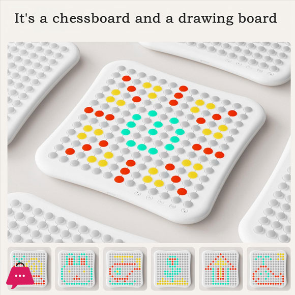 Strategy Board Game Portable Intelligent Gomoku Go, Checkers Beginner Chess Set
