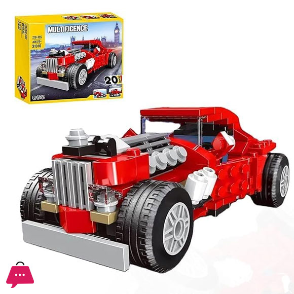Swift Architect 20 in 1 Racing Car Bike Jeep SUV Building Blocks Set 278+ Pcs Brick Toy for Kids