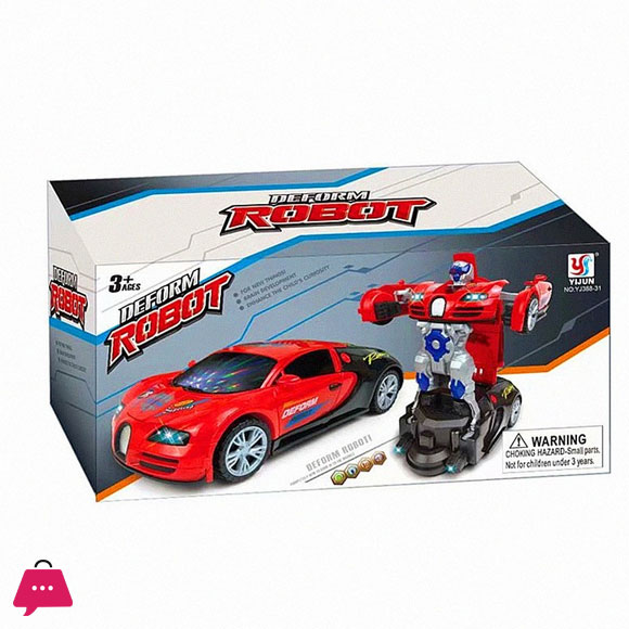Transformer Bugatti Car Robot