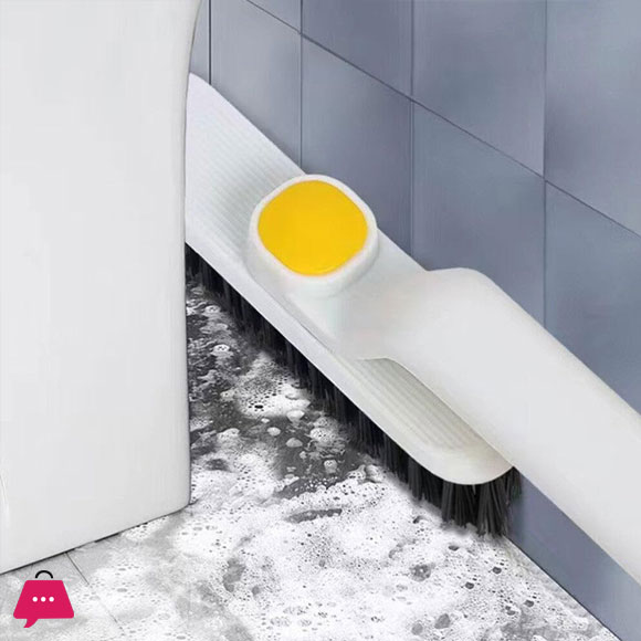 Unique Swivel Design Gutter Cleaning Brush Window Rail Cleaning Tools for Bathroom Kitchen
