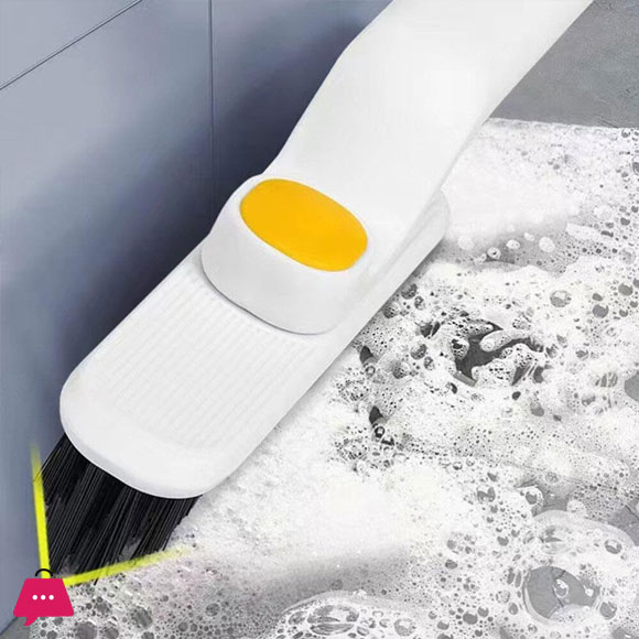 Unique Swivel Design Gutter Cleaning Brush Window Rail Cleaning Tools for Bathroom Kitchen