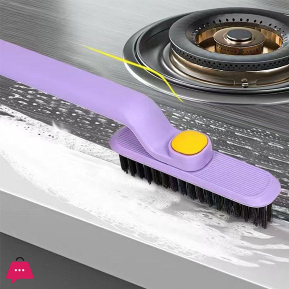 Unique Swivel Design Gutter Cleaning Brush Window Rail Cleaning Tools for Bathroom Kitchen