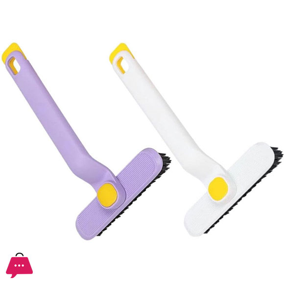 Unique Swivel Design Gutter Cleaning Brush Window Rail Cleaning Tools for Bathroom Kitchen