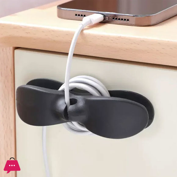 10-Pcs Silicone Cord Winder Holder Clip Kitchen Organizer Cord Wrapper