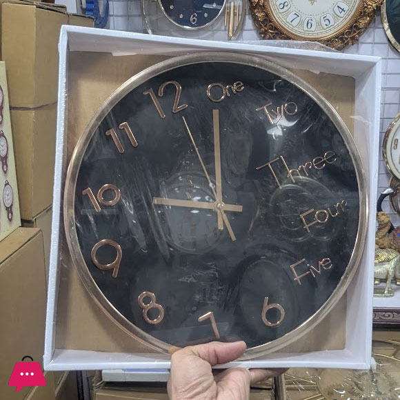 12 Inch 30CM Circular Laser Wall Clock, Luxurious and Fashionable