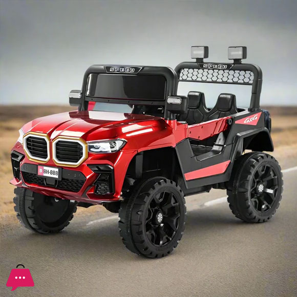 12V Mini Bmw Police Ride-On Jeep with 2x2 Motors