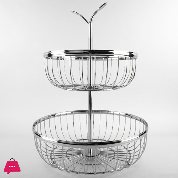 2 Tier Metal Fruit Basket