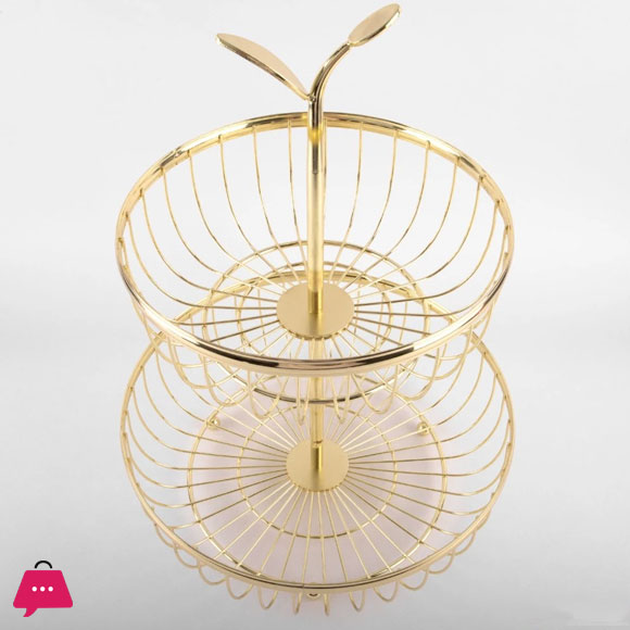 2 Tier Metal Fruit Basket