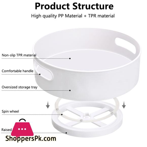 360 Rotating Storage Tray Multi-Functional Set of 2