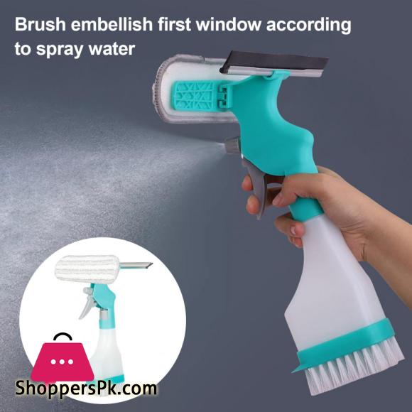 4-in-1 Multifunction Window Cleaner Kit With Spray Bottle