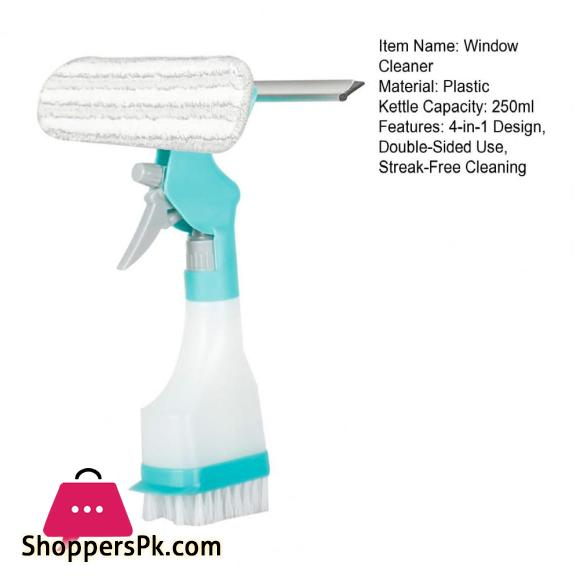 4-in-1 Multifunction Window Cleaner Kit With Spray Bottle
