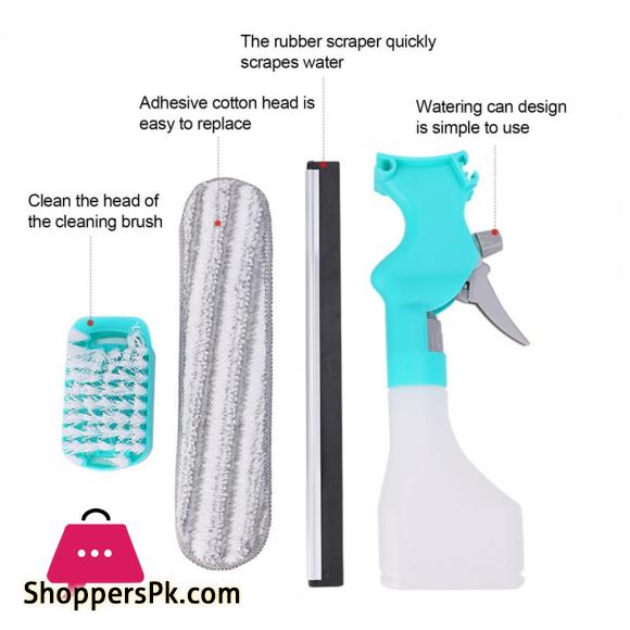 4-in-1 Multifunction Window Cleaner Kit With Spray Bottle