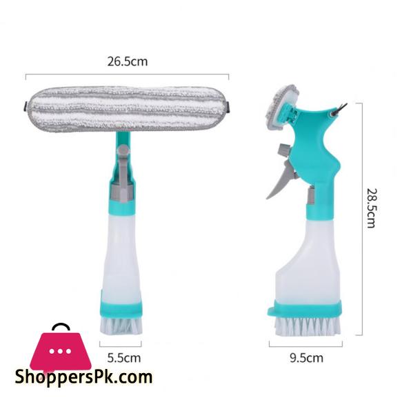 4-in-1 Multifunction Window Cleaner Kit With Spray Bottle