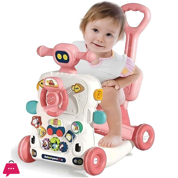 6 IN 1 Activity Musical Baby Walker Multifunctional Baby Push Walker Toys