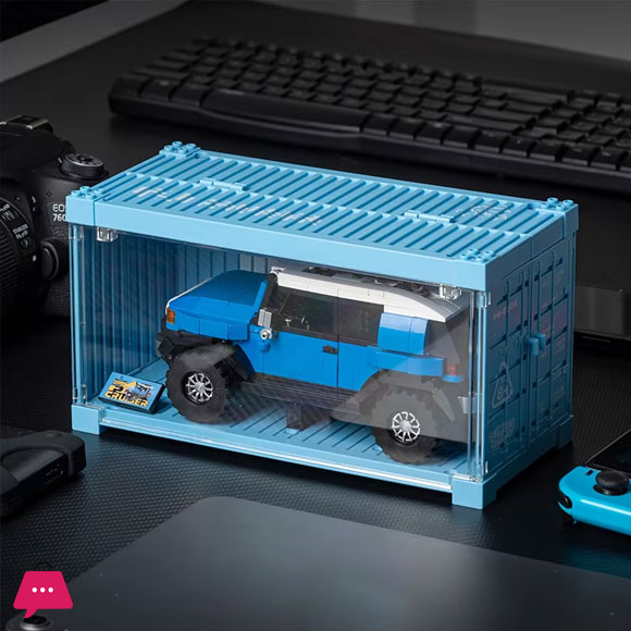 622PCS Toyota FJ40 Off Road Vehicle Building Blocks Retro Car Model Bricks Set With Display Box
