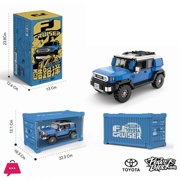 622PCS Toyota FJ40 Off Road Vehicle Building Blocks Retro Car Model Bricks Set With Display Box