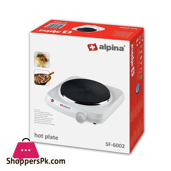 Alpina Single Hot Plate SF-6002 - 1500W