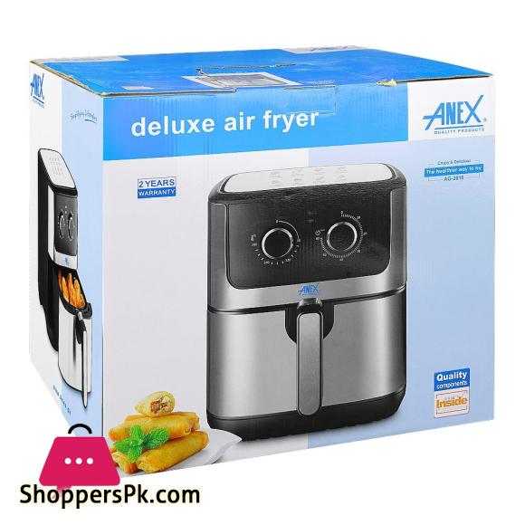 Anex Deluxe Air Fryer 6500ml Capacity AG-2016