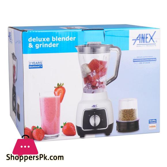 Anex Deluxe Blender & Grinder White, AG-6134UB