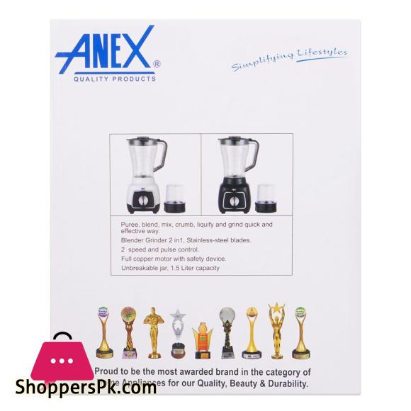 Anex Deluxe Blender & Grinder White, AG-6134UB
